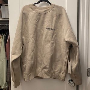 F.O.G. ESSENTIALS XL Tan Fleece Crew